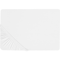 Beliani Dra-på-lakan Janbu Vit 140x200 cm Underlakan Vit (200x140cm)