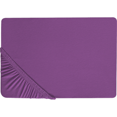 Lila Underlakan Beliani Dra-på-lakan Janbu 90x200 cm Lila Underlakan Lila
