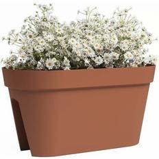 Balcon Casseroles Artevasi Jardinière Balcon Plastique L60 x P30 x H30 cm - Orange ∅30cm