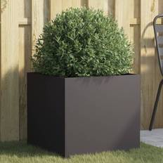 vidaXL Planter Black Cold-rolled Steel