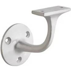 Stair Rail Brackets Unbranded Handrail Bracket Satin Chrome in Silver