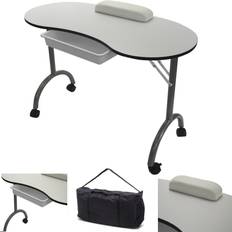 RayGar White Portable Foldable Mobile Nail
