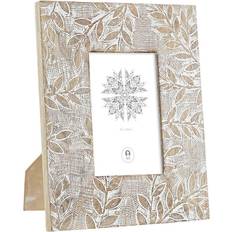 Wood Photo Frames Dkd Home Decor White Natural Crystal 20 x 1.3 x 25 cm Photo Frame