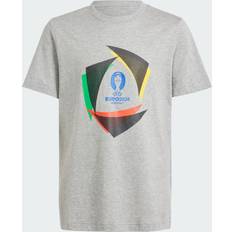 adidas UEFA EURO24 Official Emblem Ball T-shirt Grey Heather 152