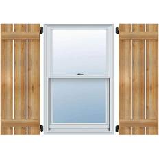 Windows Ekena Millwork 11 1/4 W 49 H TimberCraft Two 5 3/8 Board-n-Batten Sawn Cedar Per Pair Window Shutter Height 31"