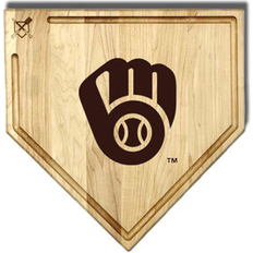 Baseball BBQ Milwaukee Brewers Chopping Board