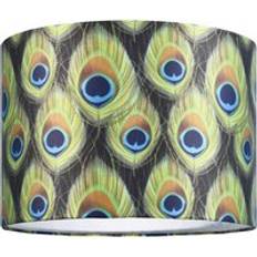 Lighting Happy Homewares Peacock Feather Themed Shade