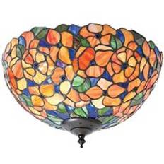 Orange Ceiling Flush Lights NETLIGHTING Interiors 1900 Interiors Josette 2 Ceiling Flush Light