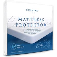 Viscose Mattress Covers Cosy House Collection Luxury Mattress Cover White (213.4x182.9cm)