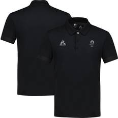 Élasthanne/Lycra/Spandex Polos Le Coq Sportif Poloshirt für die Olympischen Spiele 2024 in Paris – Schwarz