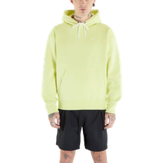 Men - Yellow Sweaters Nike Men's Solo Swoosh Fleece Pullover Hoodie - Luminous Green/White