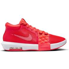 Red - Women Basketball Shoes NIKE LeBron Witness 8 - Light Crimson/Bright Crimson/Gym Red/White