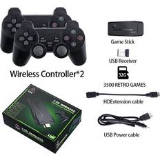 HCSC stick 4k 3500 games 4K HD Video Game Console Game Stick 4k 10000 Games 2.4G Double Wireless Controller Retro TV Game Stick 4 k