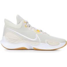 Beige - Women Basketball Shoes Nike Elevate 3 - Phantom/Light Orewood Brown/University Gold/White