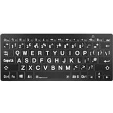 Keyboards LogicKeyboard XLPrint Bluetooth White on Black