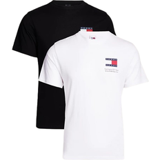 T-shirts Tommy Jeans Flag Slim Fit T-shirts 2-pack - White/Black