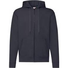 Clothing Fruit of the Loom Classic Zipped Hoodie Mid Navy