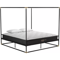 Black king bed frame CosmoLiving by Cosmopolitan Celeste Canopy King