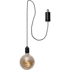 Batteridriven taklampa Star Trading Bowl Amber Pendellampa ∅ 12.5cm