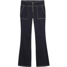 Bonprix Flared Denim Jeans - Dark Denim