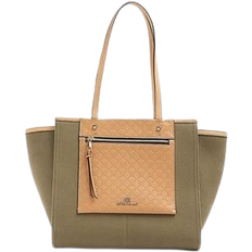 River Island Embossed RI Shopper Bag - Khaki