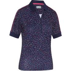 Callaway Chev Printed Halbarm Polo navy