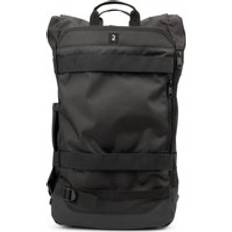 OXELO Rolltop Skateboard Backpack With Built-in Skateboard Tool Bp500 Black