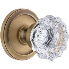 Exterior Entry Door Handles Doorknobs Grandeur Knopp Fontainebleau Crystal (810585) 1