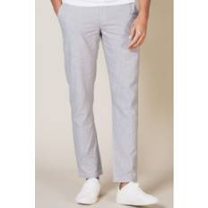 Nines Nines Mens Light Grey Slim Fit Fleece Trousers Waist