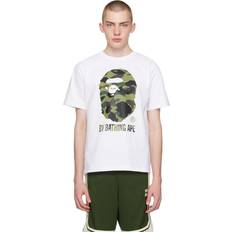 Bape T-shirts Bape White 1st Camo T-Shirt WHITE X GREEN