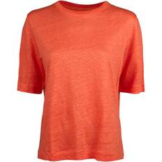 Stenströms T-shirts Stenströms Helmi Top I Hør - Lyserød