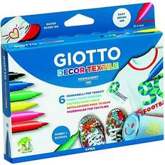 Giotto Decor Textile Fabric Paint Markers 6-pack