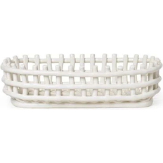 Ferm Living Baskets Ferm Living Ceramic Off-White Basket 30cm