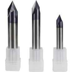 Power Tool Accessories Greenzech 3mm 2-12mm 120 Degree Chamfer Mill 3 Flutes CNC Milling Cutter V Shape End Mill CNC Router Bit