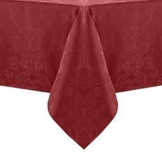 Elrene Home Fashions Caiden Elegance Damask Oblong Tablecloth 52 x 70 Mantel Rojo