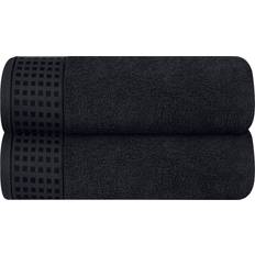 Glamburg Cotton 2 Bath Towel Black (100x70cm)