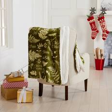 Soft Velvet Plush Sherpa Fleece Throw Blanket 50 x 60