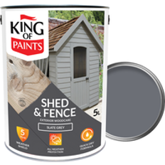 Shed and Fence Paint 5L King of Paints Slate Grey
