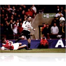 Exclusive Memorabilia Ryan Giggs Signed Manchester United Football Photo: Semi-Final Goal