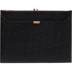 Unisex Clutches Thom Browne medium zipped clutch unisex Leather Size Black