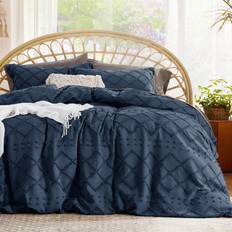 Bedsure Boho Cal King 3 Pieces Duvet Cover Blue