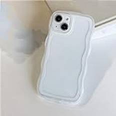 Adkot Transparent Cute Curly Wave-fodral för iPhone 11 13 12 Pro Max XS XR X 7 8 Plus Klart mjukt silikonskydd, genomskinligt, för iPhone 13 Pro