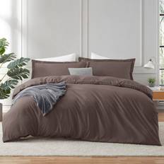 Textiles Hearth & Harbor Chocolate Brown Duvet Cover