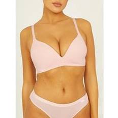 Non Wired Plunge Bra 01 Light, White, 38Dd, Women