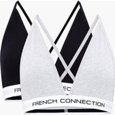 French Connection Bras French Connection Pack Bralettes Logo Black/Grey