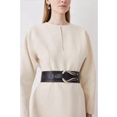 Karen Millen Accessories Karen Millen Leather Hardware Detail Waist Belt Black