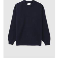 Colorful Standard Mens Oversized Merino Wool Crew Neck Jumper In Navy