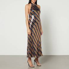 Rixo Pearl Sequined Dress Multi