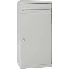 MEFA Cedar Parcel Box 881 MEFA Lock - White/Aluminium