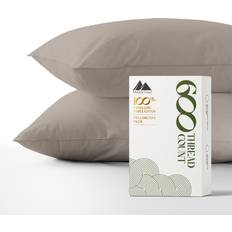 Textiles Mayfair Linen Queen Pure Thread Count Pillow Case Beige